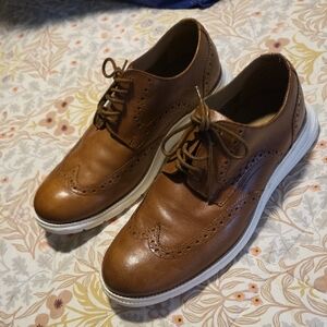 Stafford Tan Leather Men's Oxfords